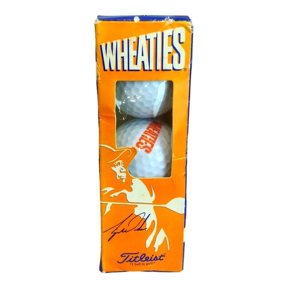 Titleist Wheaties Tiger Woods Golf Balls One Sleeve of 3 Brand New Balls - Picture 4 of 6